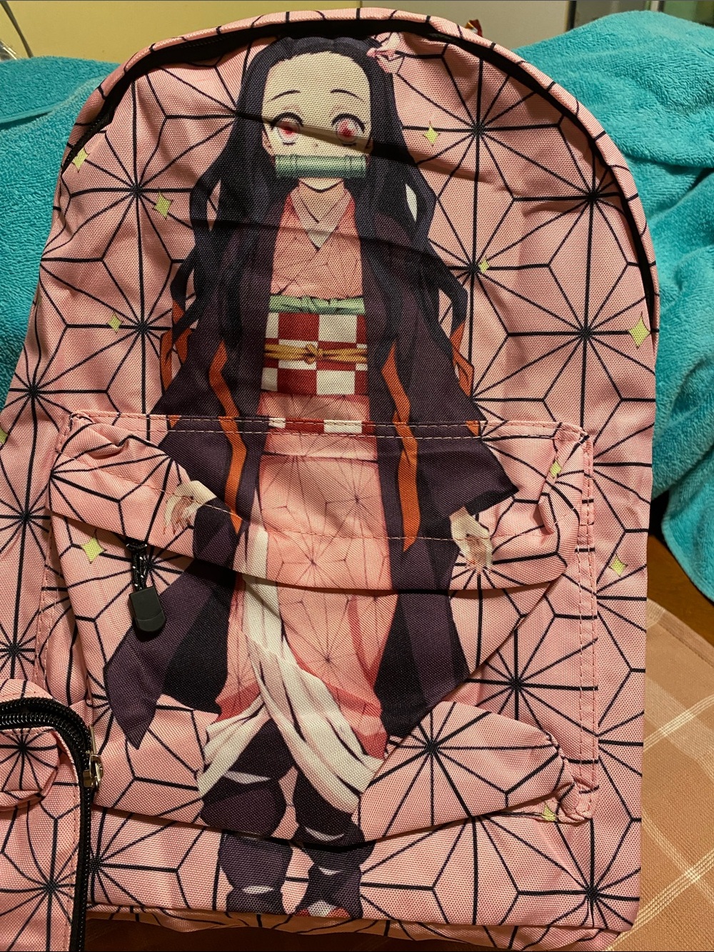 Demon slayer Pink Anime Character Kids Backpack Nezuko slayer